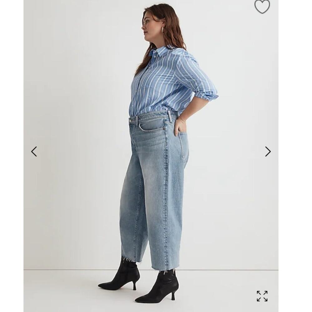 Madewell The Perfect Vintage Wide-Leg Crop Jean Size 20W NWT - Picture 9 of 9